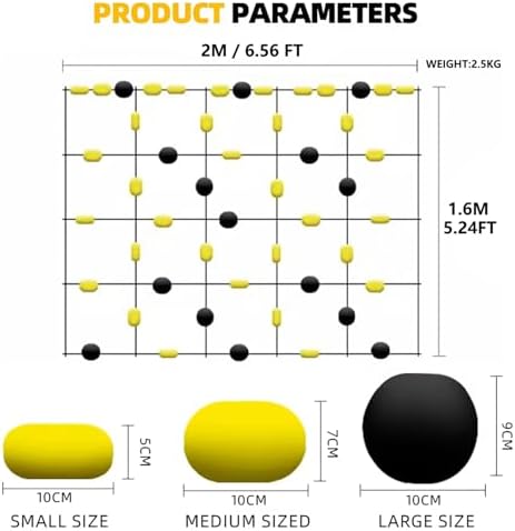 2m/2.8m Soccer Goalkeeper Training Equipment, Reaction Training Rebound Board with Ball Storage Bag & 4 Water Bags, Ideal for Team & Solo Passing Drills