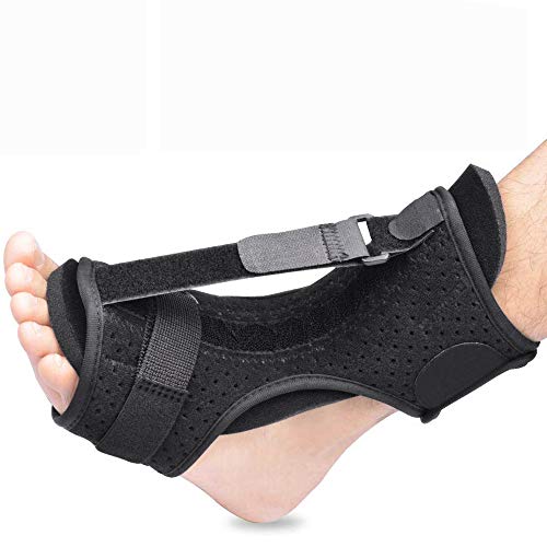 Suporte ortopédico para fascite plantar com fenda noturna, tala ajustável para dormir, para fascite