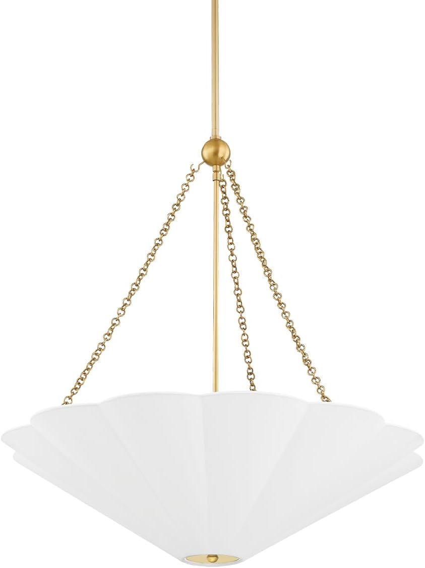 Mitzi H676703-AGB Alana - 3 Light Pendant 28 inches Tall and 26 inches Wide - Aged Brass