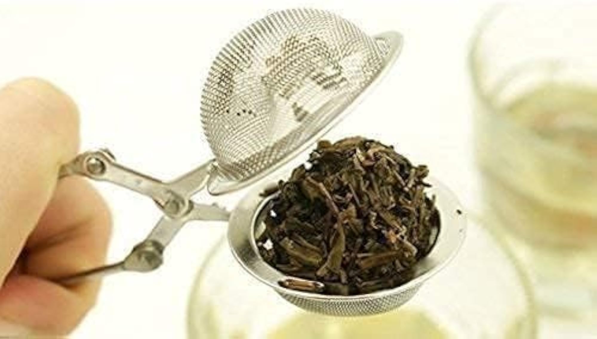 Tea Infuser Strainer with Mesh Ball, Reusable Loose Leaf Spoon
