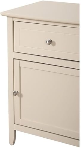 Miniatura 7 de Glory Furniture Izzy Mesita de noche de madera maciza con 1 cajón1 puerta, color beige
