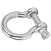 Keenso Premium Stainless Steel Bow Shackle D Anchor Set - 100 Kg Safe Load Capacity for Multiple Industries