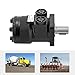 BANLICALI Hydraulic Motor 101-1001-009 Cast Iron Motor 50ML/R 1.69Oz/R Displacement Hydraulic Pump Motor for Industrial, Logistics, Agricultural Black ½ NPTF Port