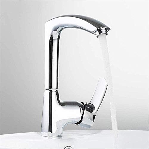 Mélangeur d'eau froide et chaude design à angle droit pivotant à 360 degrés pour évier