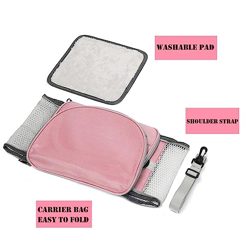 guinea pig carrier bagsmall animal bird parrots ferret hamster squirrel rabbit turtle carrier bagportable bunny bearded dragon carrier travel carrier outdoor pink