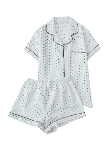 Image of Verdusa Pajamas For Women Set 2 Piece Cute Pjs Sleepwear Lounge Sets