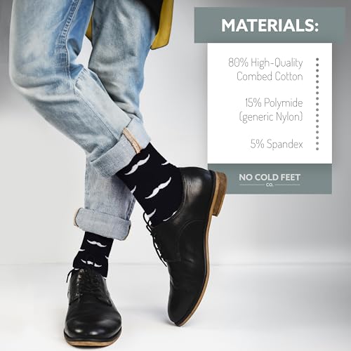 No Cold Feet Fun Colorful Novelty Socks For Men For Dress Casual Formal Groomsmen Wedding thumb #4