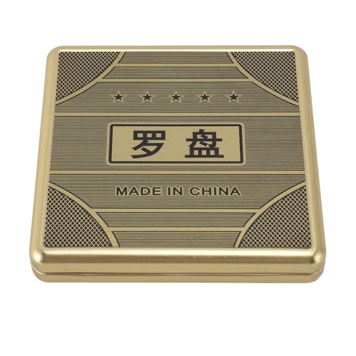 Brújula Feng Shui Luo Pan de hierro con tapa abatible miniatura 7