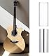 CuiCanfla 2 Stück Slide für Gitarre, Glas-Slide und Edelstahl-Slide in Box, Slide, für E-Gitarre, Bass, Mittel, Saiteninstrumente