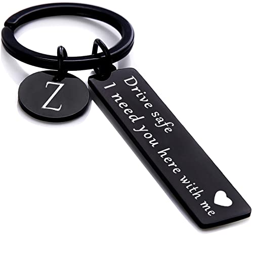 Image of drive safe keychain for him key rings for her men boyfriend