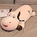 beauty eyes Das Jahr des Viehs Plüschtier Riesiges Weiches Kuhkissen Stofftierkindergeschenk 120cm Weiß