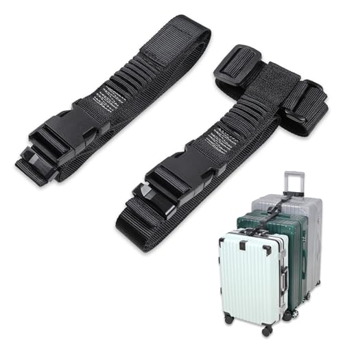 Image of Elastic Luggage Straps for 3 Suitcases Add A Bag Belt Pack