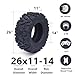 GarveeTech 26x11-14 ATV Tires - All-Terrain, Off-Road, and Mud/Trail Tires for ATVs and UTVs, Tubeless, Set of 2