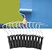 FTVOGUE 12pcs 4 Inch Steel Paint Roller Frame Mini Rollers Tools Plastic Threaded Grip Handle for Wall House Homes