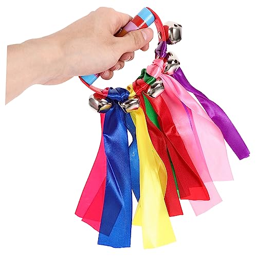 BCOATH 2 Unidades pandeiro de festa portátil balançando o sino pandeiros de mão Brinquedos infantis