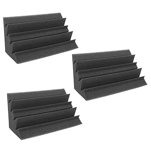 3Pcs Esquina Trampa de Graves Material Absorbente de Sonido para Sala de Control de Grabación miniatura 1