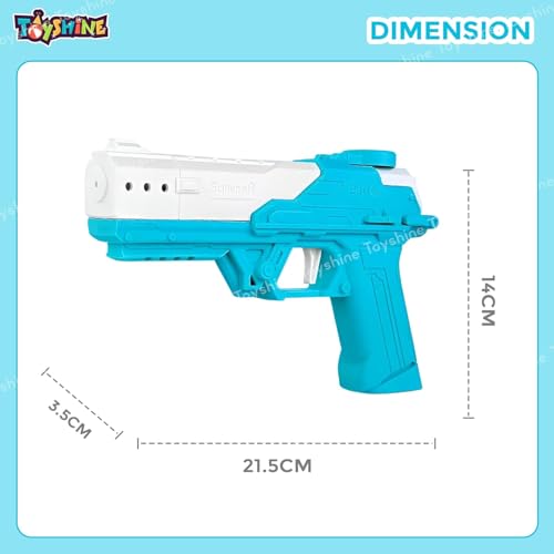 Image of Toyshine Fierce Water Gun Rechargeable with 60ML Tank Capacity & Pressure Mechanism Powerful Squirt Gun for Kids Pool Beach Party Games and Outdoor Water Fun