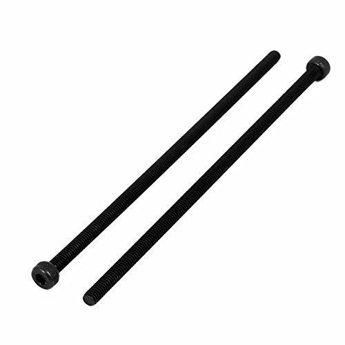 uxcell M4x110mm Fully Thread Hex Socket Head Knurled Cap Screw Bolt Black 5pcs by uxcell - Used condition - Image 2