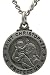 St Christopher Medal Prayer Card Set With Necklace - 24 inch Chain