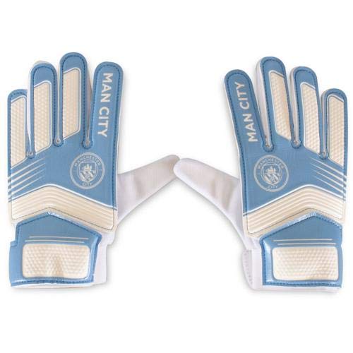 Guanti Da Portiere Manchester City Ufficiali - Per Bambini, Lattice Antiscivolo | Taglia 5 E 7