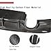 Carbon Fiber Rear Diffuser for Jaguar XE Sedan 4-Door 2016-2019 Rear Bumper Lip Diffuser Spoiler Splitter (Single Exhaust Dual Outlet)