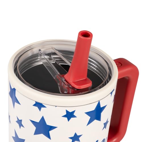 Image of HydroJug Traveler 40oz, Insulated Tumbler with Handle & Straw, Americana