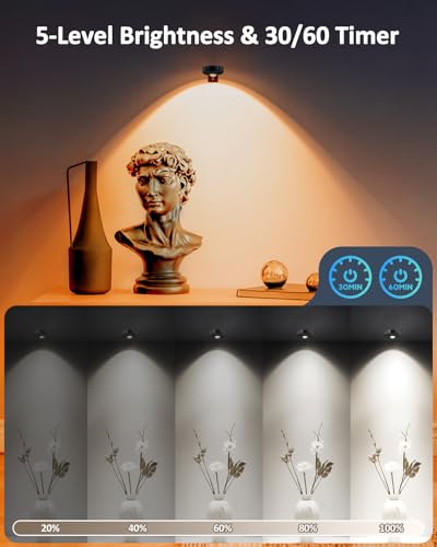 Luces de imagen con control remoto para solucionar zonas oscuras en armarios de cocina 4