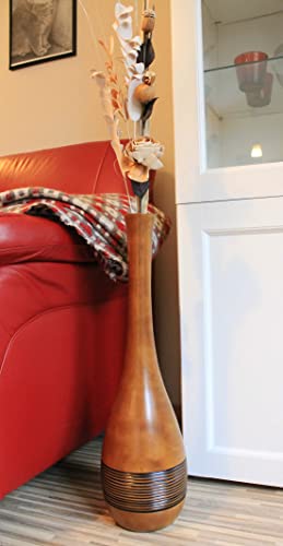 Vase en bois de manguier de 51 cm pour sublimer votre salon bohème