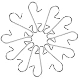 navidad sexta region Tamaño mini: el paquete contiene 100 unidades para colgar bolas, 3 cm de alto por pieza, ganchos de tamaño perfecto para colgar decoraciones de árbol de Navidad. Pequeños ganchos plateados que se pueden fijar fácilmente con un efecto invisible, no destruyen tu estilo de decoración.