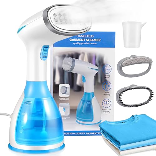 La mejor selección de Planchas de viaje los mejores 10. 50 Alta potencia planchas de vapor para ropa, (290 ml) de plancha de vapor de gran capacidad, mini stand de plancha de mano para ropa, utilizado para eliminación de arrugas de tela...