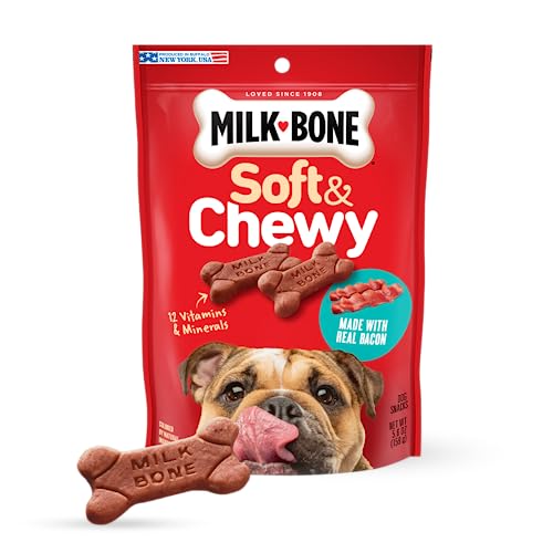 b'Soft & Chewy with Real Bacon'