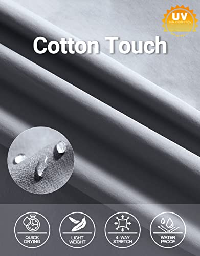 Puli Men's Jogger Sweatpants With Zipper Pockets Slim Fit Nylon Stretch Athletic Track Pants For Running Workout Grey 34 #TOP4