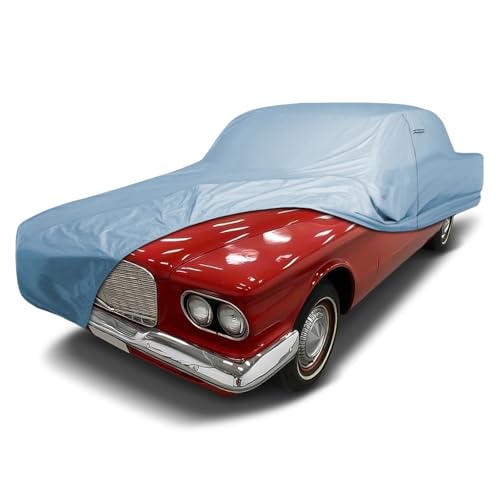 Image of iCarCover Premium Car Cover for 1960-1962 Plymouth Valiant 2-Door, 4-Door Heavy Duty Waterproof All-Weather Automobiles Custom Fit Indoor Outdoor UV Snow Protection Covers with Straps and Bag
