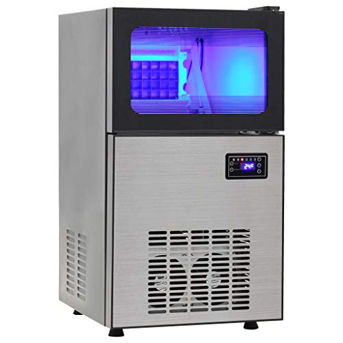 vidaXL Eiswürfelbereiter 45 kg/24 h Eiswürfelmaschine Eiswürfel Ice Maker – Bild 5