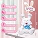 MIAODAM Peek A Boo Bunny Stuffed Animal, Singing Baby Toys for Kids, Children Song & Lullabies Easter Bunny Rabbit Repeats What You Say, Bunny Baby Toys 6-12 Months Talking Singing with Floppy Ears