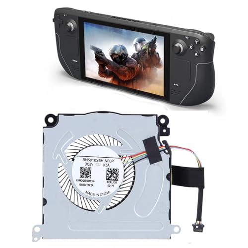 Ventilador de refrigeración de CPU para Steam Deck consola de juegos Reemplazo Ventilador de refrigeración BN5010S5H-N00P