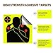 Lipulacer 8x8 inch Splatter Target, Multi-Bullseye Splatter Target Rescue The Hostages, Shots Burst Bright Fluorescent Yellow Shooting Targets (50Pack)