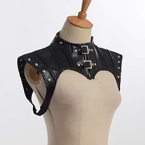BLESSUME Gothic Punk Black Shrug Victorian Cape Shawl Choker Collar2