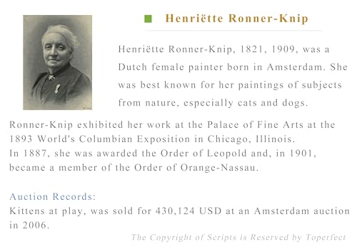 Peintures à l'huile de chèvre Henriette Ronner Knip art mural