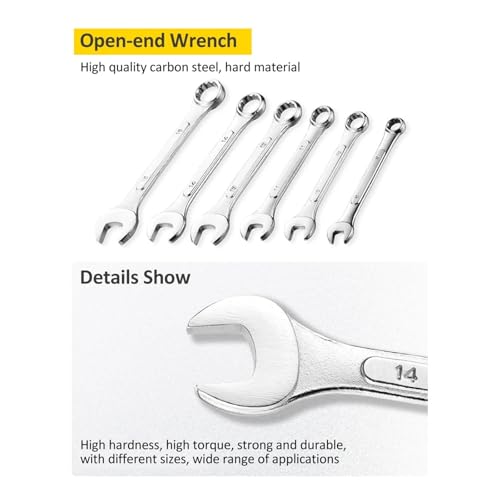 Kit de herramientas combinado 108 piezas con estuche miniatura 6