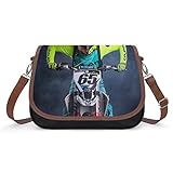 motocross 65 ktm 2019 Moda e Unica: la borsa messenger stampata ha una tracolla regolabile e la patta è stampata con vari motivi elegante, con colori vivaci e uno stile individuali.