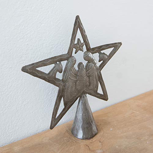 Vineworks Christmas Tree Topper (Star Tree Topper) For Christmas Decorations - Nativity | Haitian Steel Metal Drum Art thumb #2