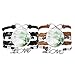 DIYthinker - Pulsera de cuerda de piel con tristeza china, estilo acuarela, doble juego de regalo