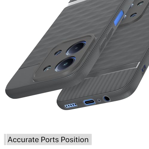 Image of Pikkme Back Cover for Redmi 15C 5G Camera Protection 3D Hexa Cube Design Silicone Protective Bumper Case (Grey)