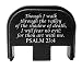 BASTION Laser Engraved Rear Cover Back Plate for Glock GEN 1-5; Model Compatibility in Description Below. Does not fit Glock G42, G43, G43X, G48 - Psalm 23:4