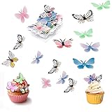 ✔ Ampliamente extendido: estos adornos para tartas se pueden decorar en diferentes tartas, postres, galletas y cupcakes. Para todas las ocasiones como bodas, baby shower, cumpleaños.