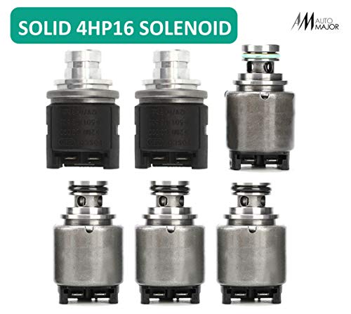 Automajor Transmission Shift Solenoid Valve - Kit of 6pcs Solenoids with Anti-Corrosion Resistance - OEM Part for 4HP16 ZF4HP16 Transmission - Perfectly Fits for Daewoo, Chevy, Suzuki, Buick