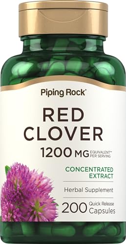 Piping Rock Red Clover 1200mg Capsules