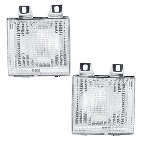 Driver & Passenger Side Parking Light Set Compatible with Chevrolet GMC GM2520110 GM2521110
