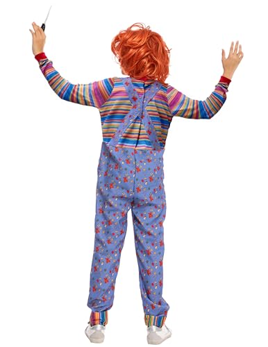 Disfraz infantil de muñeca poseída de película de horror miniatura 5